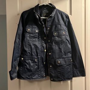 Navy J. crew field jacket - size M